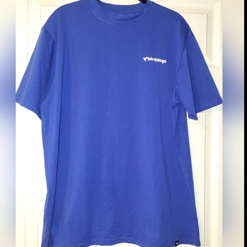 Birddogs Men's T‎ Shirt Blue Floral Bird Size X Large